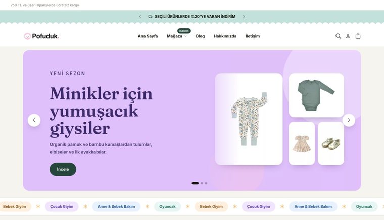 Goyomod Tema 4 örnek mağaza: Pofuduk