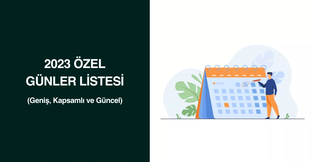 2023 Özel Günler Listesi