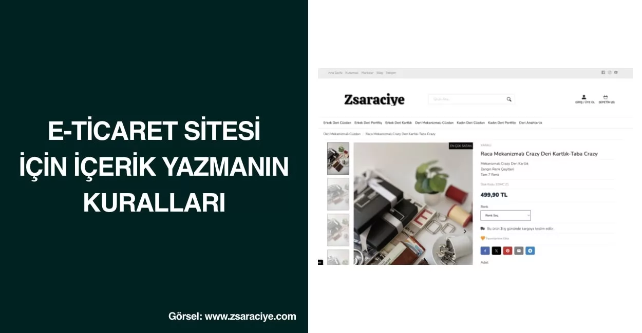 E-Ticaret Sitesi İçin İçerik Yazmanın Kuralları E-Ticaret Sitesi İçin İçerik Yazmanın Kuralları