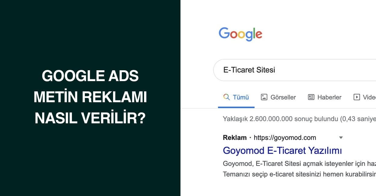 Google Ads Metin Reklamı Nasıl Verilir?