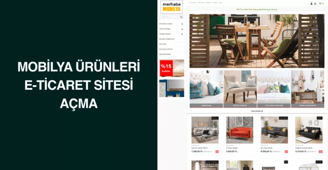 Mobilya Ürünleri E-Ticaret Sitesi Açma