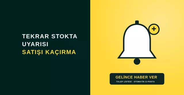 Tekrar Stokta Uyarısı: Stoğu Biten Üründen Bile Satış Yapın