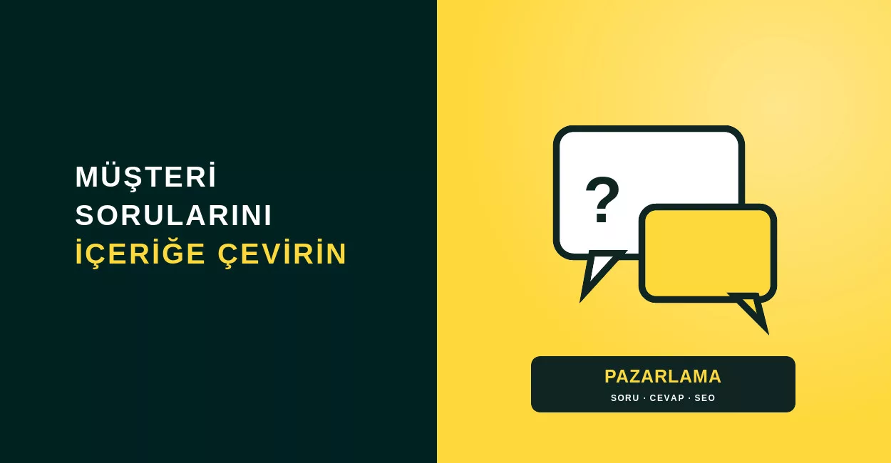 Soru-Cevap Uygulaması: Müşteri Sorularını SEO'ya Dönüştürün